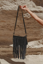 Midnight Drift Tassel Leather Bag