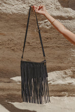 Midnight Drift Tassel Leather Bag