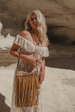 Midnight Drift Tassel Leather Bag