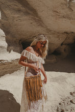 Midnight Drift Tassel Leather Bag