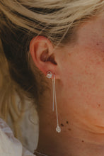 Higher Realm Herkimer Diamond Thread Earrings