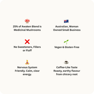 HARMONI AWAKEN Mushroom Latte for Clarity & Focus