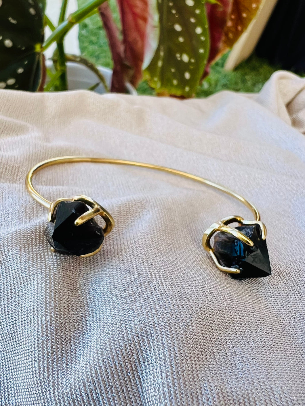 Veilwalker Smoky Quartz Crystal Bangle