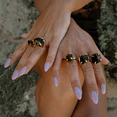 Veilwalker Smoky Quartz Crystal Ring