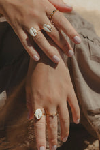Hands shot of Sea Goddess Ring