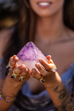 Violet Horizon Amethyst Crystal Ring