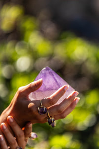 Violet Horizon Amethyst Crystal Ring