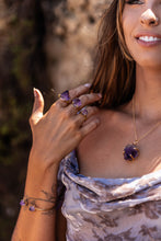 Violet Horizon Amethyst Crystal Ring