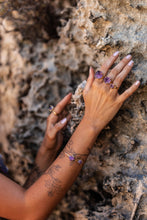 Violet Horizon Amethyst Crystal Ring