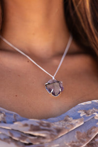 Violet Horizon Amethyst Crystal Necklace