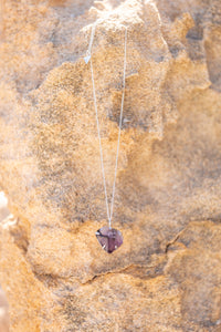 Violet Horizon Amethyst Crystal Necklace