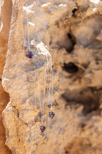 Violet Horizon Amethyst Crystal Necklace