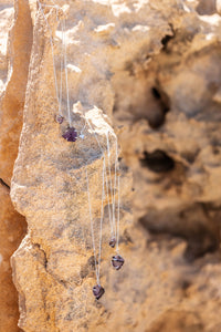 Violet Horizon Amethyst Crystal Necklace