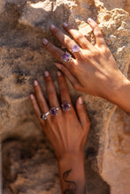 Violet Horizon Amethyst Crystal Ring