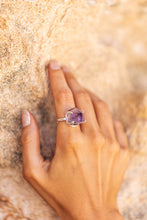 Violet Horizon Amethyst Crystal Ring