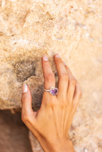 Violet Horizon Amethyst Crystal Ring