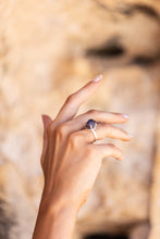 Violet Horizon Amethyst Crystal Ring