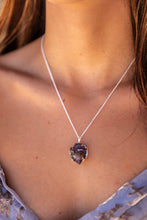 Twilight Veil Amethyst Crystal Cluster Necklace